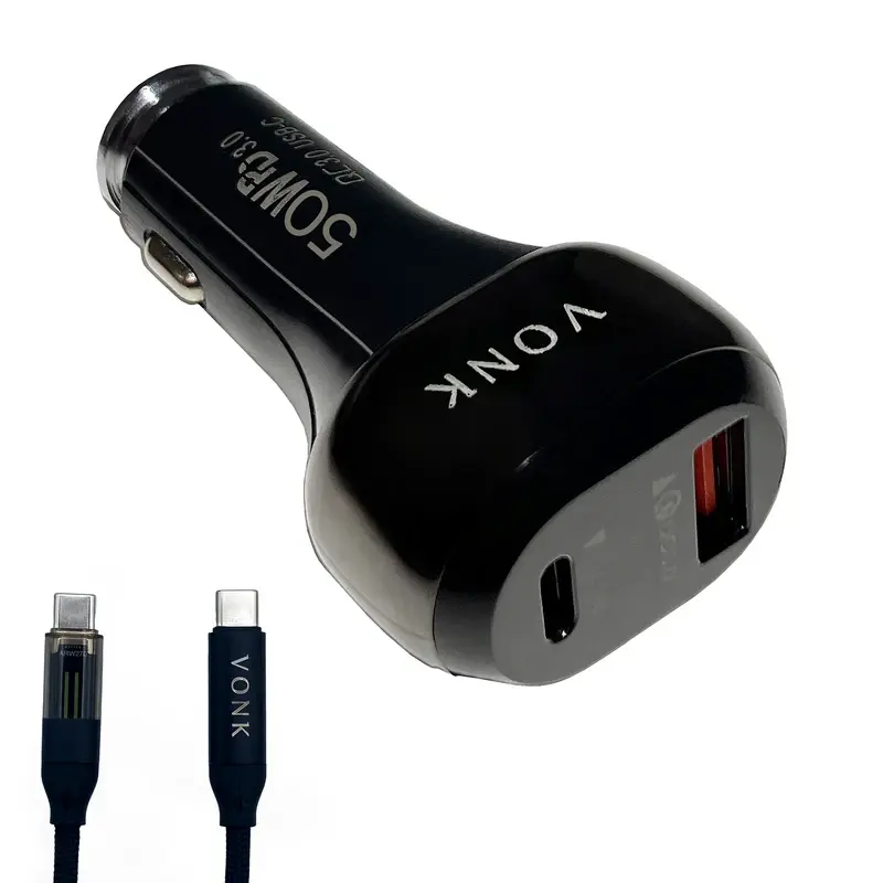 VONK VC-50 50W Car Cigarette Lighter Charger