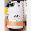 Biol Peach And Wheat 500ml For Curly and Dry Hair Strengthening Hair Mask
