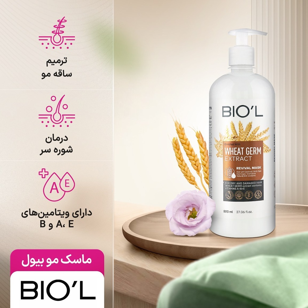 Biol Wheat 800ml Hair Mask