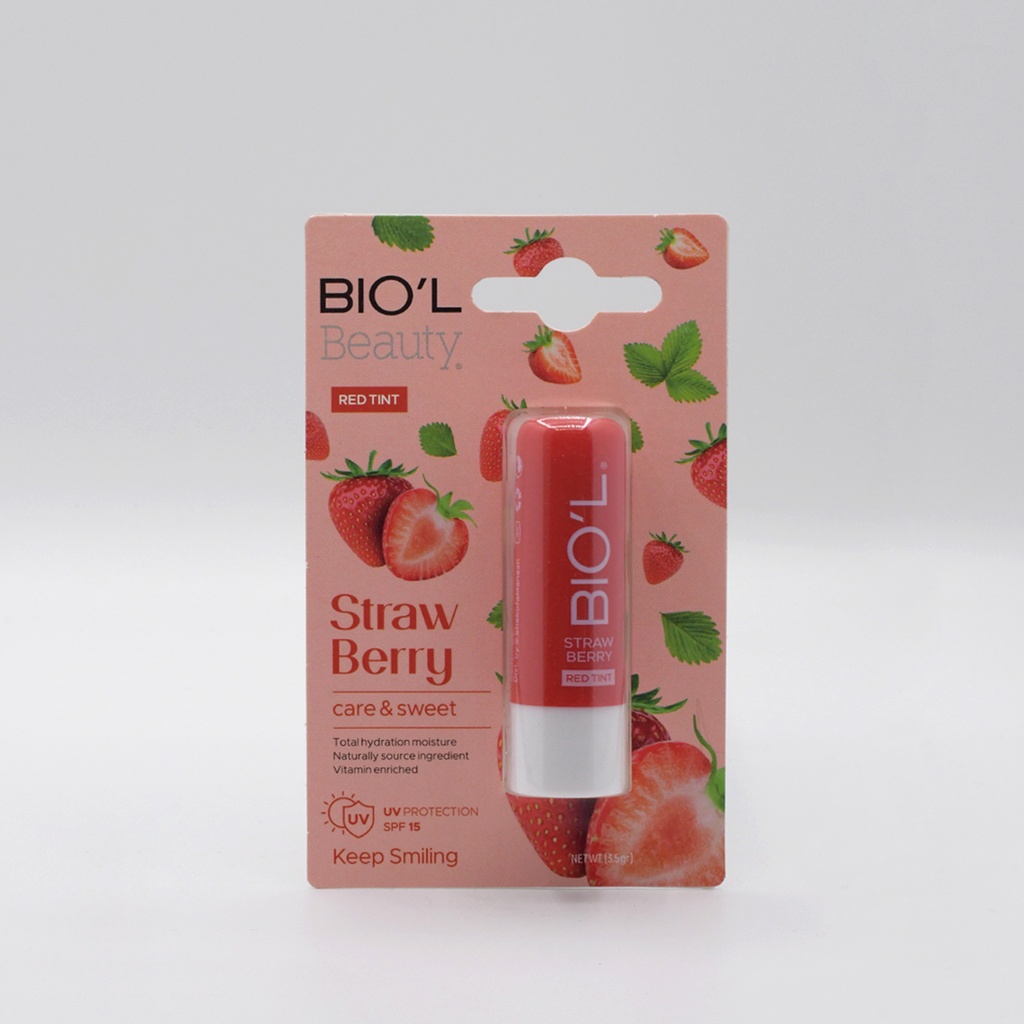 Biol Strawberry SPF15 Moisturizing Lip Balm