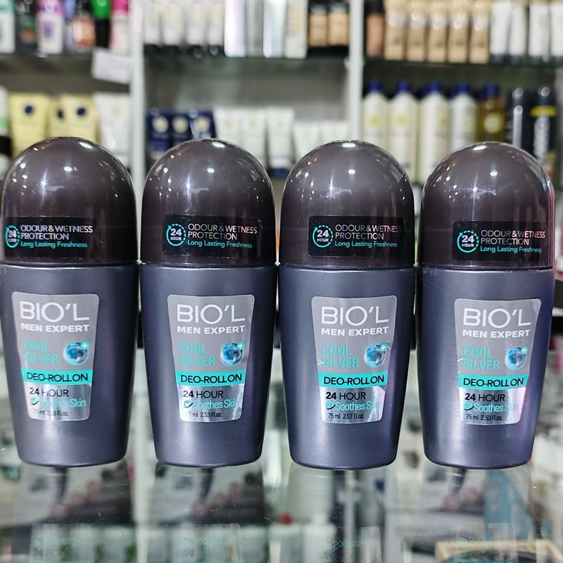 Biol COOL SILVER 75ml Men Deodorant Roll-On