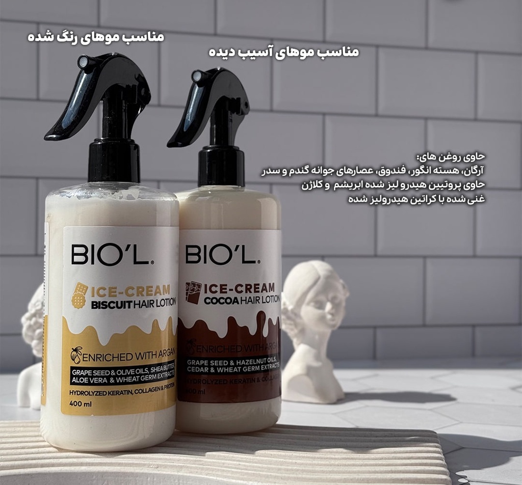 Biol Chocolate Ice Cream 400ml For Damaged Hair Strengthening Hair Mask