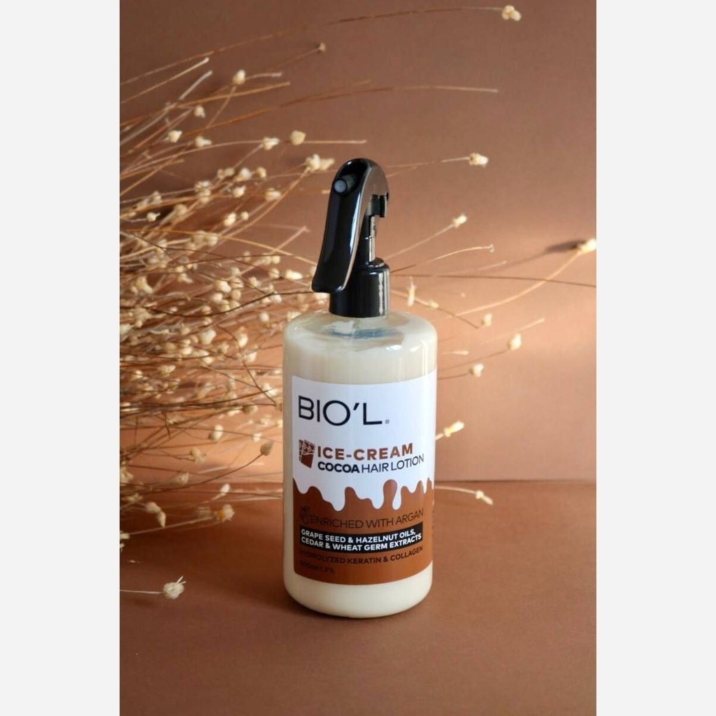 Biol Chocolate Ice Cream 400ml For Damaged Hair Strengthening Hair Mask