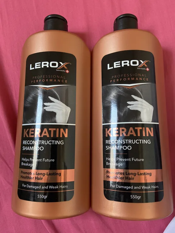 Lerox Keratin 550g 2pcs Pack Hair Shampoo