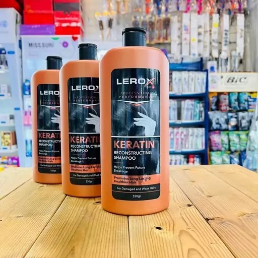 Lerox Keratin 550g 2pcs Pack Hair Shampoo
