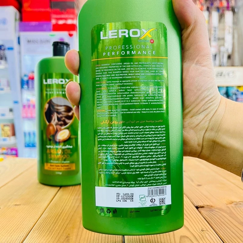 Lerox Argan Oil 550g For Damaged Hair Strengthening Shampoo