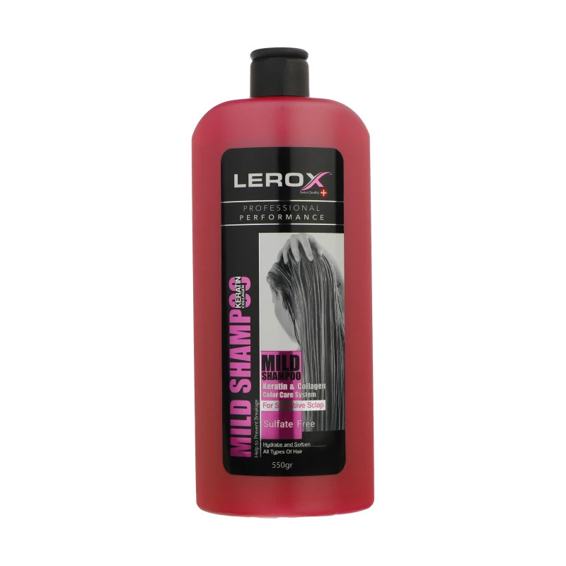 Lerox Keratin O Sulfate-free 550g 2pcs Pack Hair Shampoo