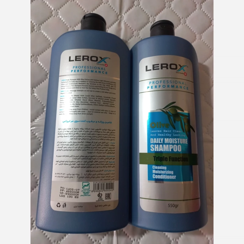 Lerox Daily Olive 550g 2pcs Pack Hair Shampoo