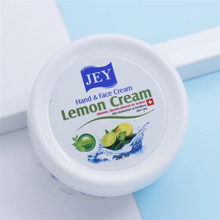 Jey Lemon 200ml For All Skin Types Hand and Face Moisturizing Cream