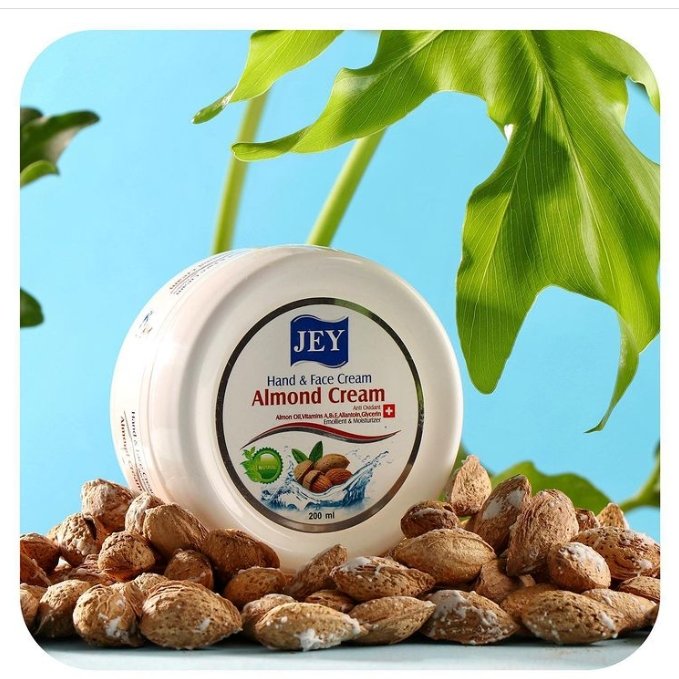 Jey Almond Oil 200ml Hand and Face Cream