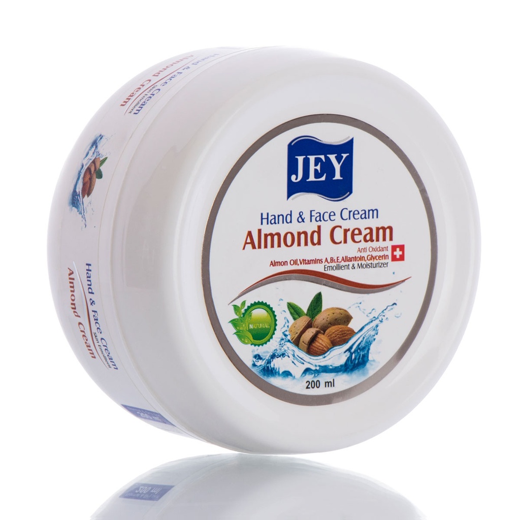 Jey Almond Oil 200ml Hand and Face Cream