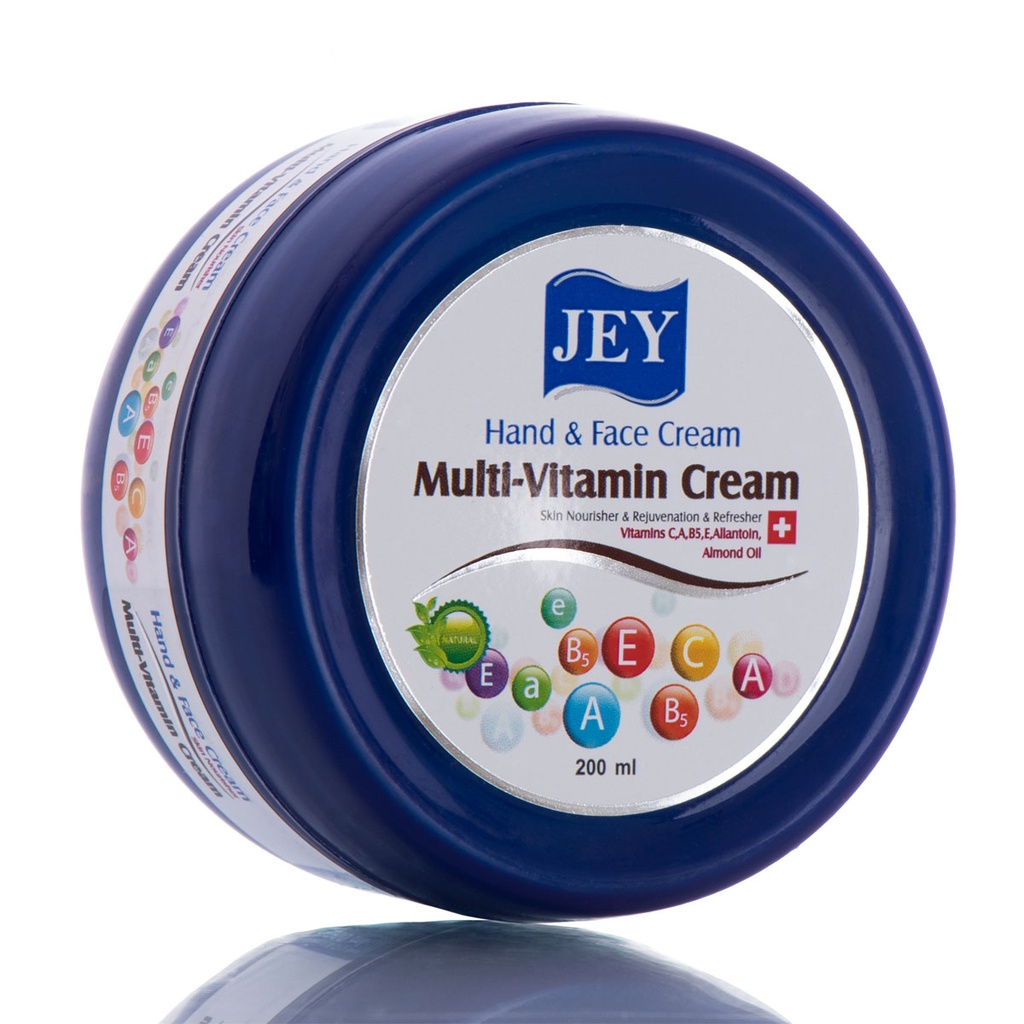 Jey Multi Vitamin 200ml For All Skin Types Hand and Face Nourishing Cream