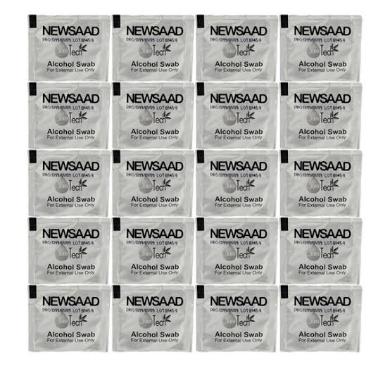 Newsaad 100-Pack Alcohol Wipes