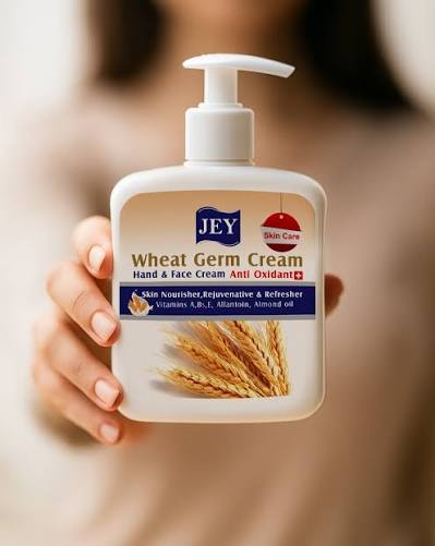 Jey Wheat germ 450ml For All Skin Types Hand and Face Softening Cream 