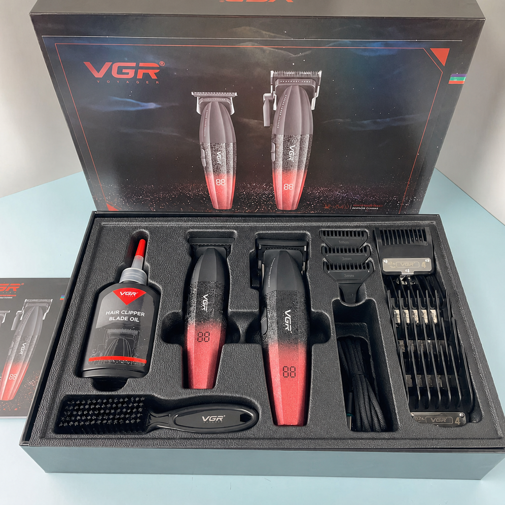VGR V-640 (2Pcs) Hair Trimmer