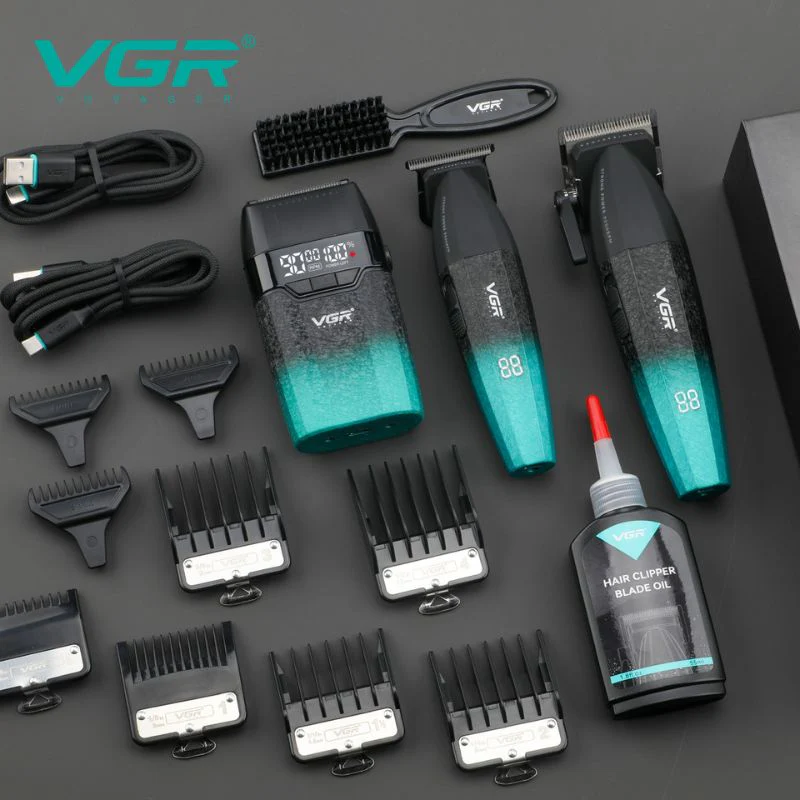 VGR V-640 (3pcs) Hair Trimmer