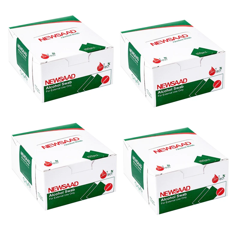 بسته 4 عددی پد الکلی Newsaad A-12 100pcs Pack 