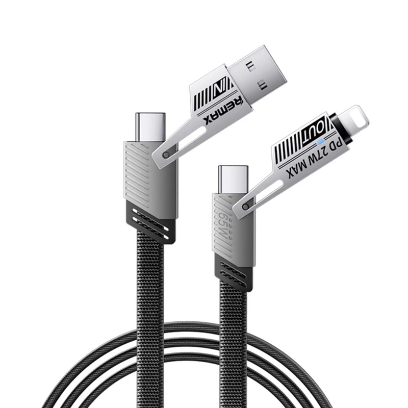 کابل Remax مدل RC-C189 سری USB-C/USB to USB-C/Lightning طول 1 متر
