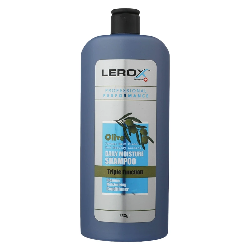 شامپو روزانه Lerox مدل Olive حجم 550ml مناسب موهای معمولی