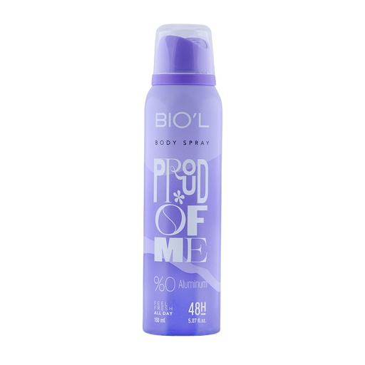 اسپری بدن زنانه بیول مدل PROUD OF ME حجم150ml
