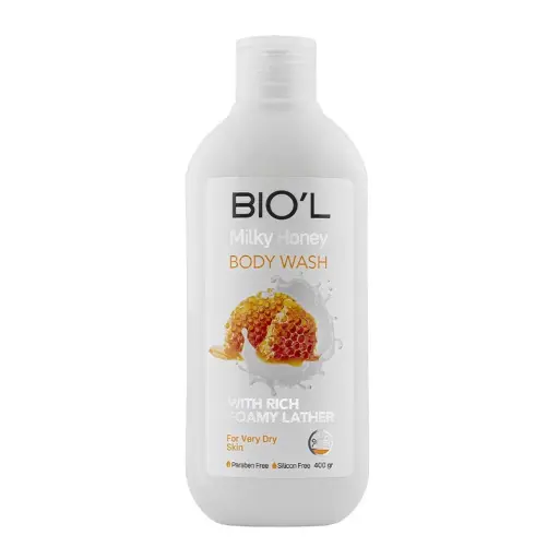 شامپو بدن بیول مدل Milk And Honey حجم 400ml 