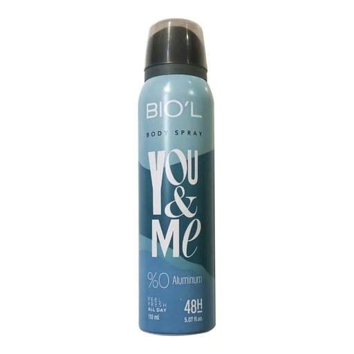 اسپری بدن آقایان Biol مدل YOU & ME حجم 150ml