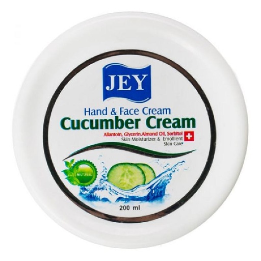 کرم دست و صورت Jey مدل Cucumber حجم 200ml 